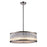 ELK Lighting Braxton 5-Light Chandelier, Nickel/Ribbed Glass Cylinder