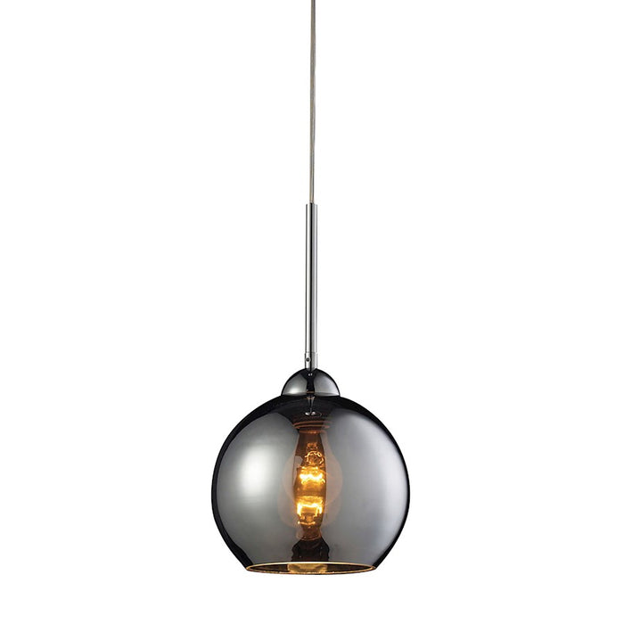ELK Lighting Cassandra 1-Light Mini Pendant, Chrome