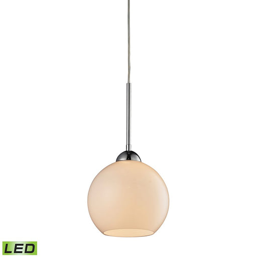 ELK Lighting Cassandra 1-Light Mini Pendant, Chrome/White, LED