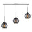 ELK Lighting Cassandra 3-Light Linear Pendant, Chrome