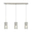 ELK Lighting Ice Fragments 3-Light Linear LP Pendant, Nickel/Clear