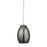 ELK Lighting Venture 1-Light Mini Pendant, Nickel/Amber Crackle Glass