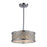 ELK Lighting Genevieve 3-Light Semi Flush, Chrome/Crystal & Mesh Shade