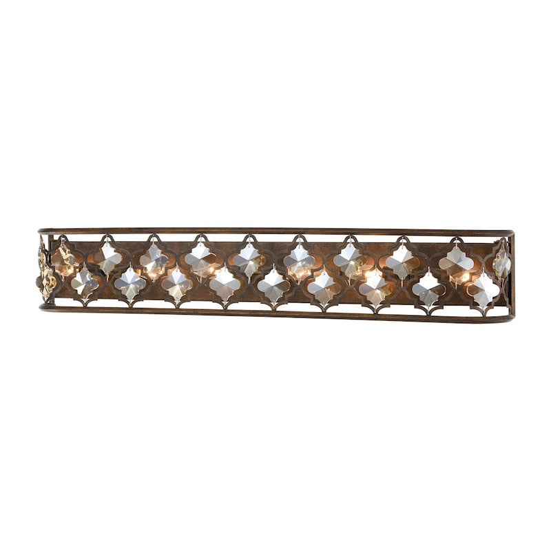 ELK Lighting Armand, Bronze/Amber Teak Crystal