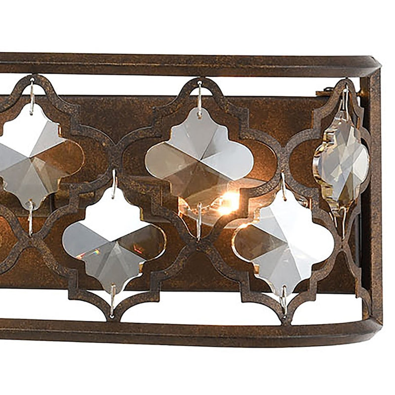 ELK Lighting Armand, Bronze/Amber Teak Crystal