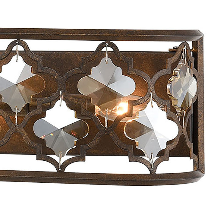 ELK Lighting Armand, Bronze/Amber Teak Crystal