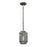 ELK Lighting Slatington Mini Pendant, Nickel & Graphite/Mesh