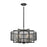 ELK Lighting Slatington Chandelier, Nickel & Graphite/Mesh
