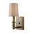ELK Lighting Baxter 1-Light Wall, Antique Brass/Beige Fabric Shade
