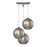 ELK Lighting Watersphere 3-Light Triangular Pendant, Chrome