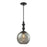 ELK Lighting Watersphere 1-Light Mini Pendant, Bronze/Hammered Smoke