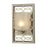 ELK Lighting Santa Monica 1-Light Wall Sconce, Aged Silver/Off-White
