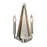 ELK Lighting Madera 2-Light Wall Lamp, Polished Nickel and Taupe