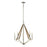 ELK Lighting Madera Chandelier, Polished Nickel and Taupe