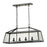 ELK Lighting Alanna Linear Chandelier, Bronze/Clear Panels