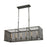 ELK Lighting Perry Linear Chandelier, Rust/Wire Mesh Shade