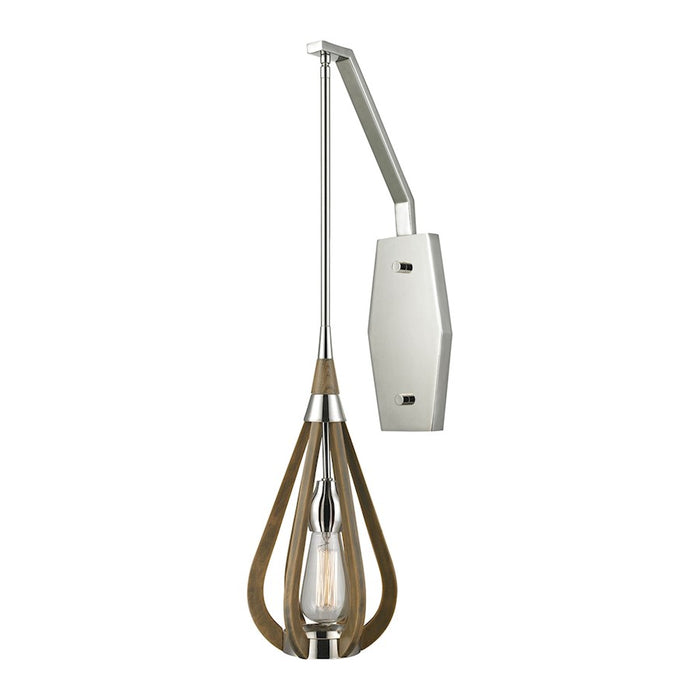 ELK Lighting Janette 1-Light 10" Mini Pendant, Polished Nickel