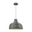 ELK Lighting Pleasant Fields 1-Light 14" Pendant, Grey/Gray Wicker