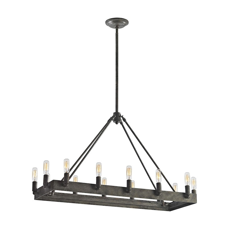 ELK Lighting Lewisburg 14-Light Chandelier, Malted Rust