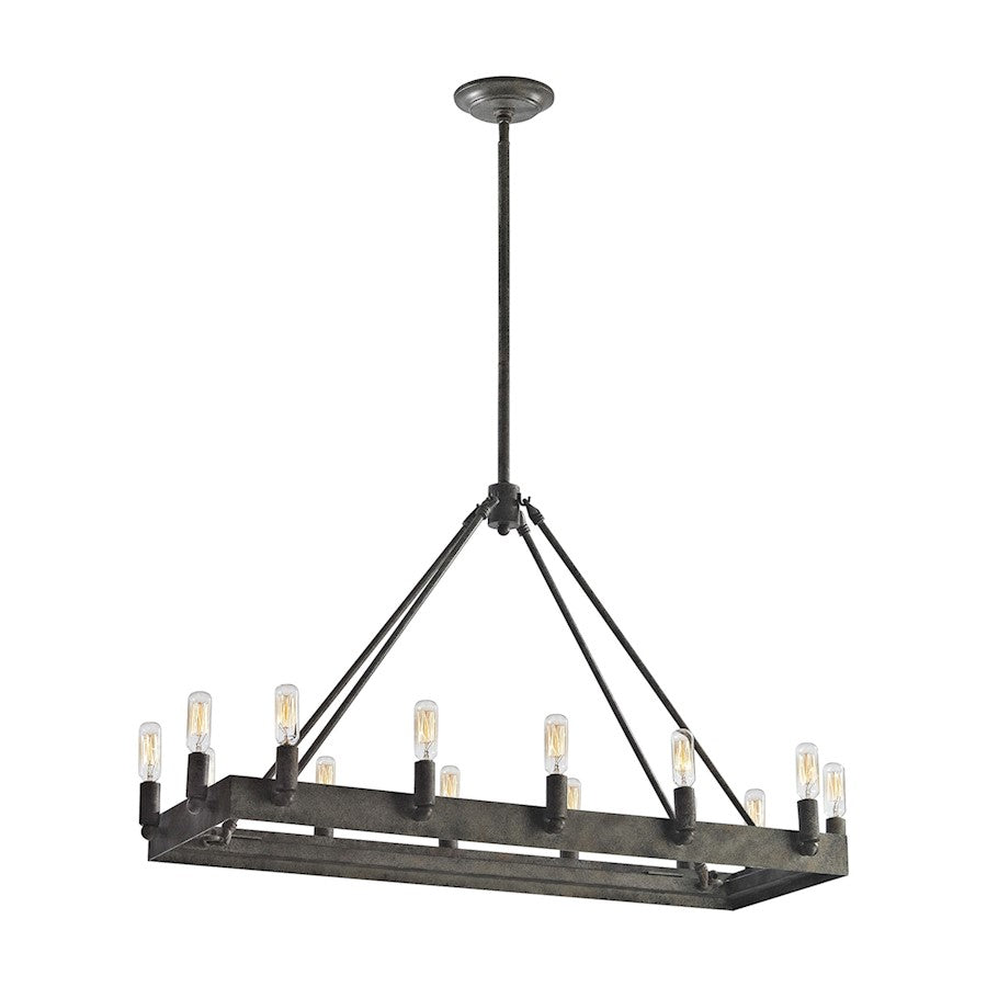 ELK Lighting Lewisburg 14-Light Chandelier, Malted Rust
