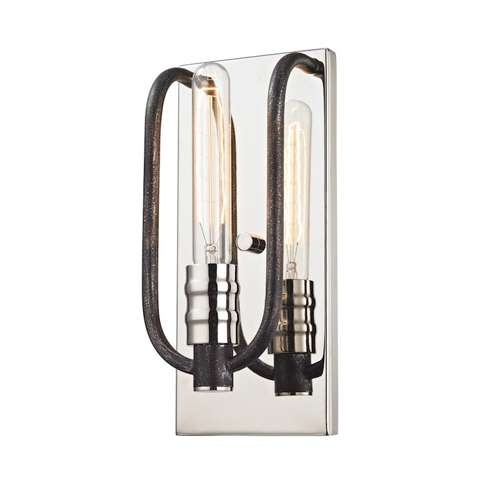ELK Lighting Continuum 1-Light Sconce, Nickel and Silvered Graphite