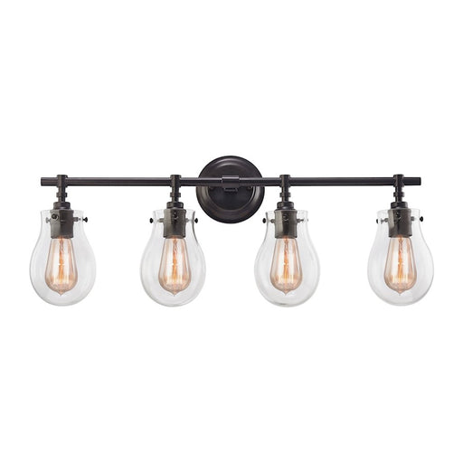 ELK Lighting Jaelyn Vanity Lamp, Oil Rubbed Bronze/Clear Glass
