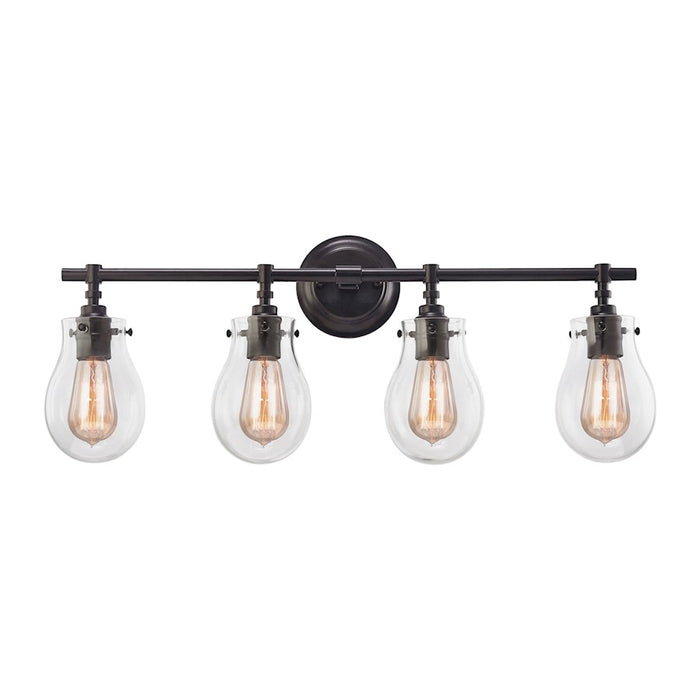 ELK Lighting Jaelyn Vanity Lamp, Oil Rubbed Bronze/Clear Glass