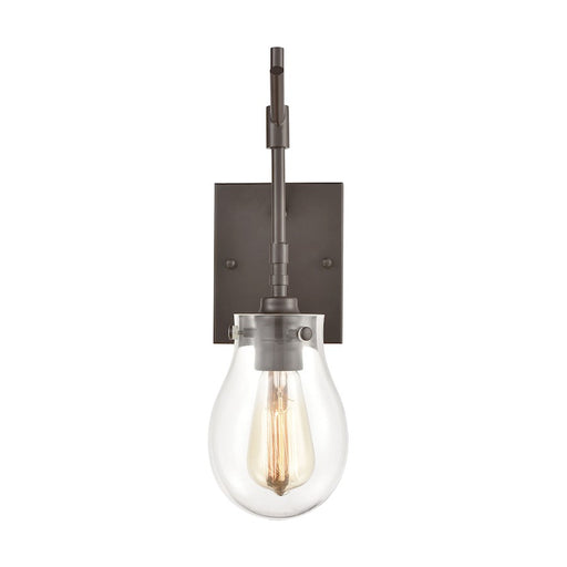 ELK Lighting Jaelyn 1-Light Sconce, Oil Rubbed Bronze/Clear Glass