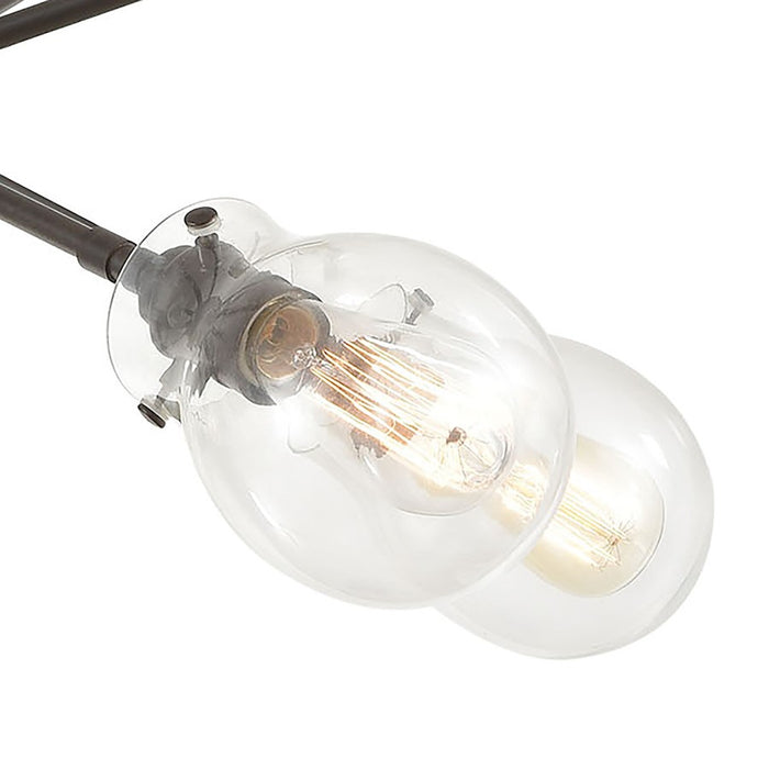 ELK Lighting Jaelyn Chandelier, Oil Rubbed Bronze/Clear Glass