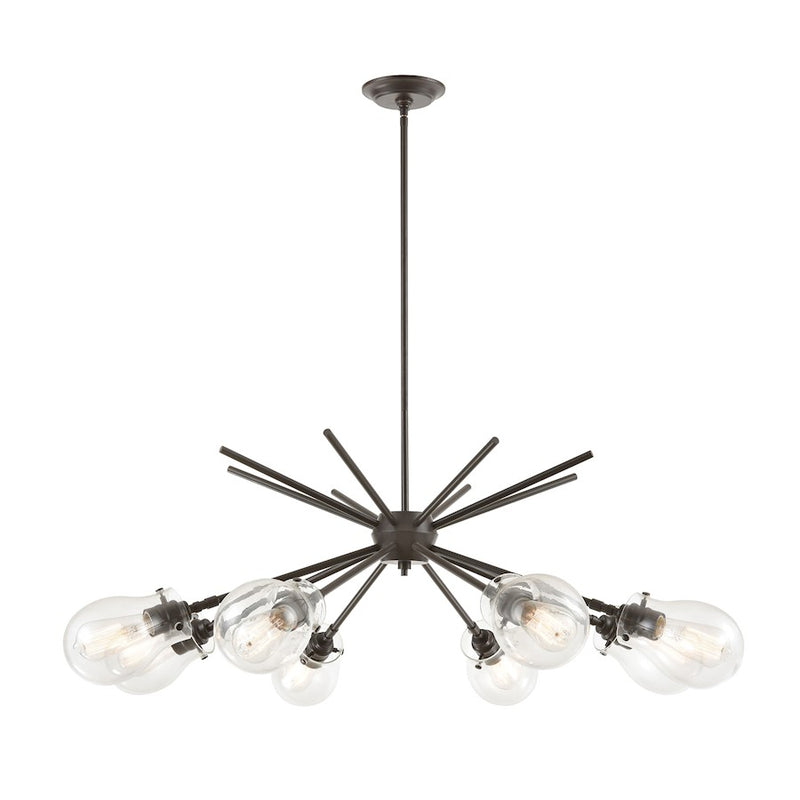 ELK Lighting Jaelyn Chandelier, Oil Rubbed Bronze/Clear Glass