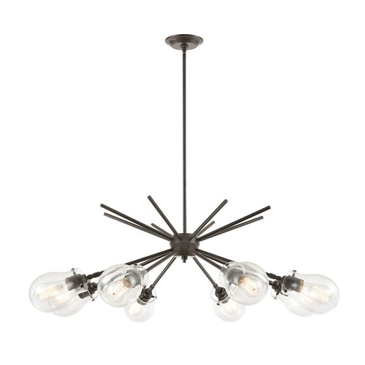 ELK Lighting Jaelyn Chandelier, Oil Rubbed Bronze/Clear Glass