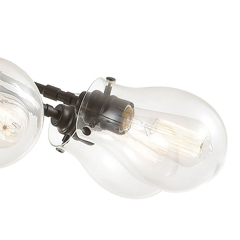 ELK Lighting Jaelyn Chandelier, Oil Rubbed Bronze/Clear Glass