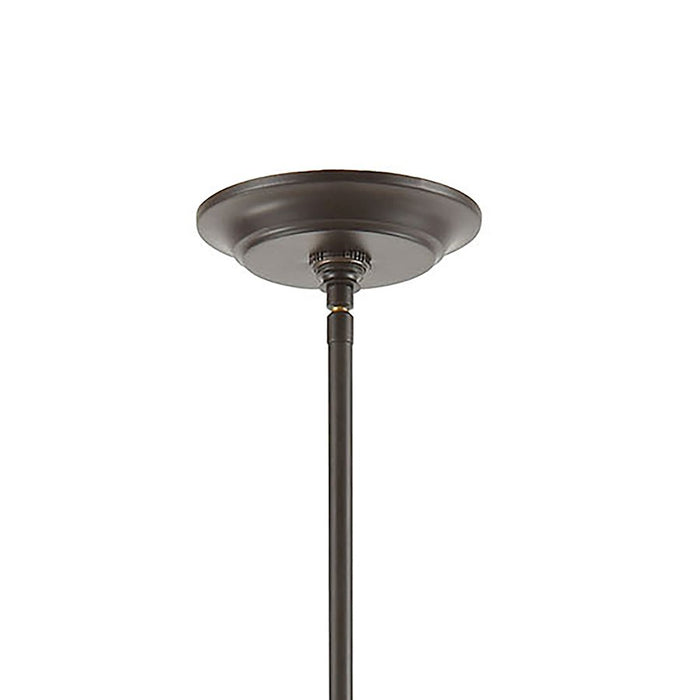 ELK Lighting Jaelyn Chandelier, Oil Rubbed Bronze/Clear Glass