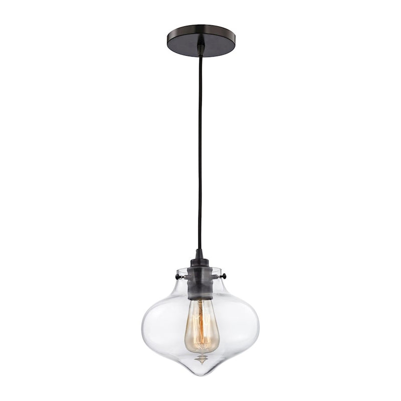ELK Lighting Kelsey 1-Light Mini Pendant, Bronze