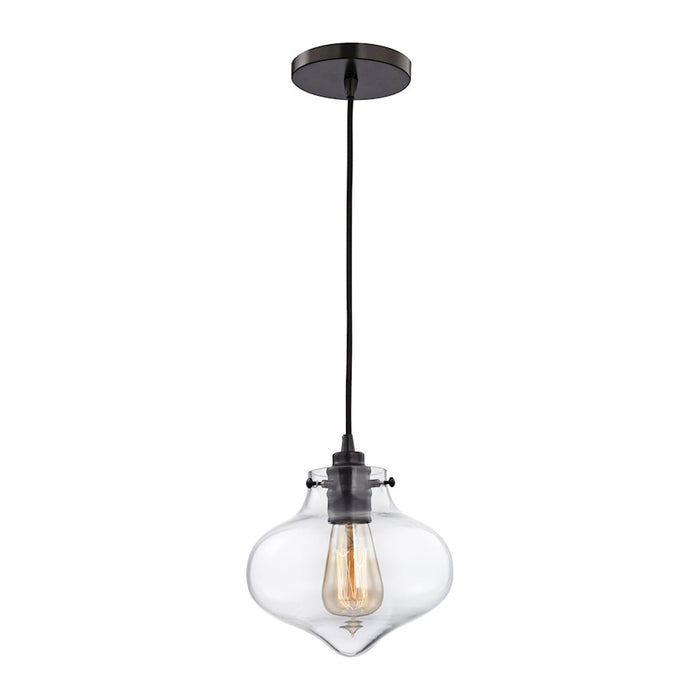 ELK Lighting Kelsey 1-Light Mini Pendant, Bronze