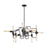 ELK Lighting Transit 12-Light Chandelier, Silvered Graphite