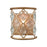 ELK Lighting Armand 1-Light Sconce, Matte Gold/Clear Crystals
