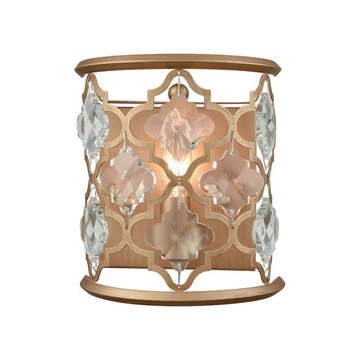 ELK Lighting Armand 1-Light Sconce, Matte Gold/Clear Crystals