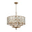 ELK Lighting Armand 6-Light Large Chandelier, Gold/Clear Crystals