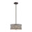 ELK Lighting Genevieve 3-Light Chandelier, Bronze/Crystal & Mesh Shade