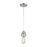 ELK Lighting Socketholder 1-Light Mini Pendant, Polished Chrome/Glass
