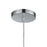 ELK Lighting Socketholder 1-Light Mini Pendant, Polished Chrome/Glass
