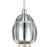 ELK Lighting Socketholder 1-Light Mini Pendant, Polished Chrome/Glass