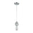 ELK Lighting Socketholder 1-Light Mini Pendant, Polished Chrome/Glass
