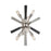 ELK Lighting Solara 4-Light Wall, Nickel/Washed Grey Wood Spindles