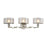 ELK Lighting Corisande Vanity Lamp, Nickel/Silver Drum Shades