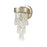 ELK Lighting Morning Frost 1-Light Sconce, Silver/Clear /Frosted Drops