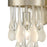 ELK Lighting Morning Frost 1-Light Sconce, Silver/Clear /Frosted Drops