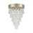 ELK Lighting Morning Frost 4-Light Flush, Silver/Clear /Frosted Drops