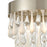 ELK Lighting Morning Frost 4-Light Flush, Silver/Clear /Frosted Drops